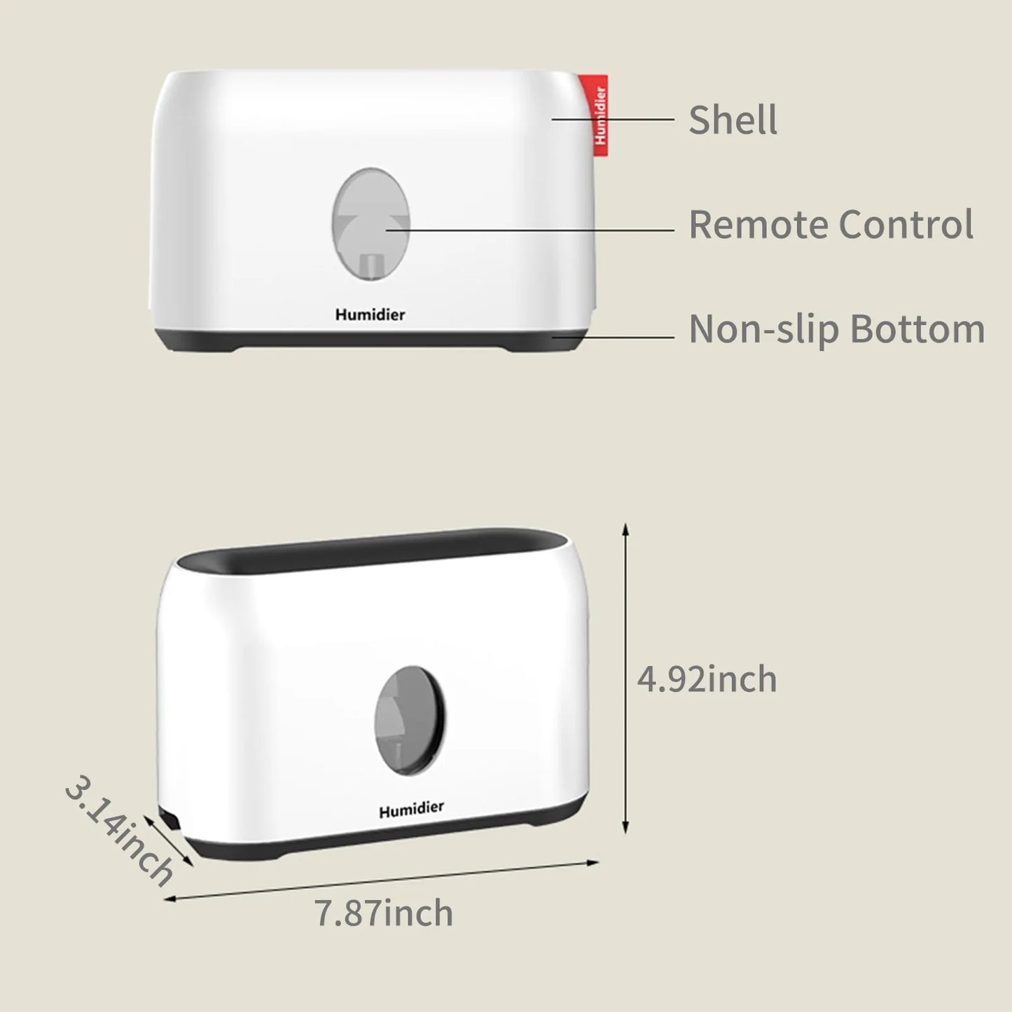 Flame Mist Humidifier with Remote Control