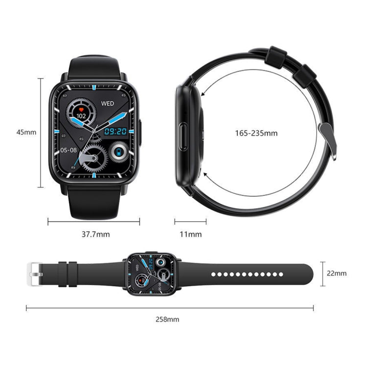 DM60 1.83 inch Waterproof Smart Watch, Support Body Temperature Monitoring / Heart Rate / Blood Oxygen / Blood Pressure Monitoring