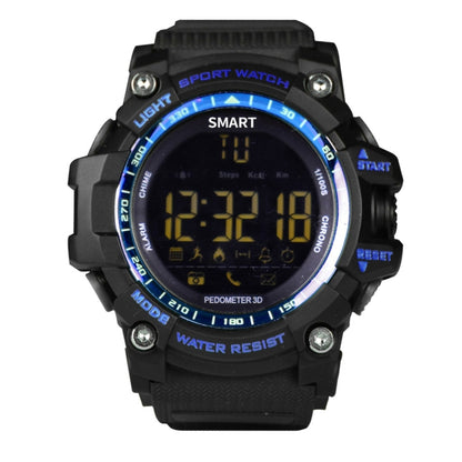 EX16 1.12 Inch FSTN LCD Full Angle Screen Display Sport Smart Watch, IP67 Waterproof, Support Pedometer / Stopwatch / Alarm / Notification Remind / Call Notify / Camera Remote Control / Calories Burned, Compatible with Android and iOS Phones