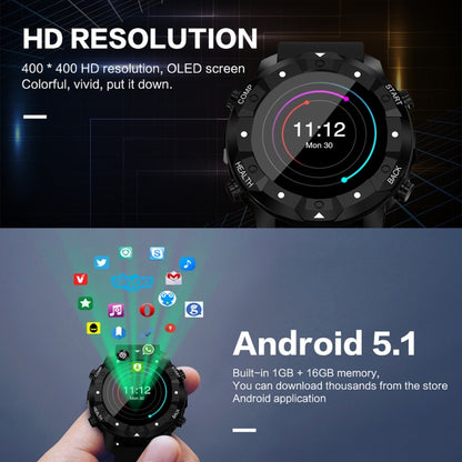 S3 1.39 inch OLED Screen Display Bluetooth Smart Watch, IP67 Waterproof, Support Compass / Heart Rate Monitor / SIM Card / GPS Navigation, Compatible with Android and iOS Phones