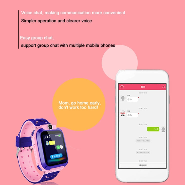 Q12 1.44 inch Color Screen Smartwatch for Children, Not Waterproof, Support LBS Positioning / Two-way Dialing / SOS / Voice Monitoring / Setracker APP