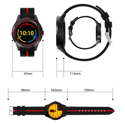 N6 Smart Watch 1.3 inch TFT Screen MTK2502C Bluetooth4.0, Silicone Watch Band, Support Heart Rate Monitor & Pedometer & Sleep Monitor & Sedentary Reminder, Silicone Watch Strap/Red, Silicone Watch Strap/Yellow