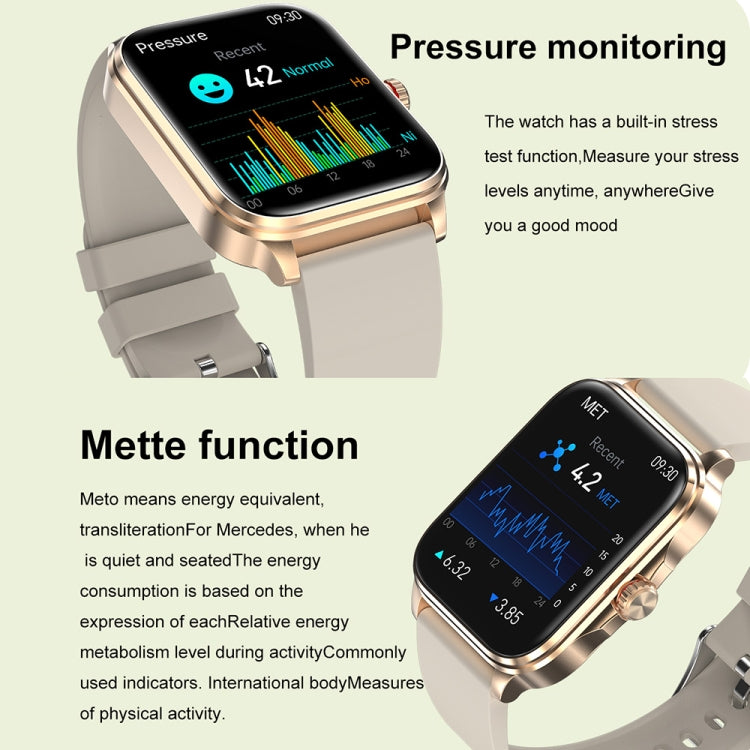 T90 1.91 inch IPS Screen IP67 Waterproof Smart Watch, Support Bluetooth Call / Non-invasive Blood Sugar