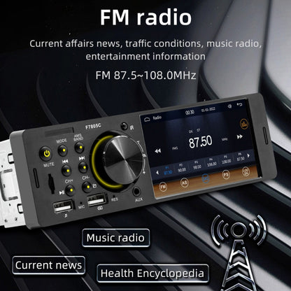 4 inch 800x480P Car Radio Receiver MP5 Player, Support FM & Bluetooth & SD Card with Remote Control, F7805C