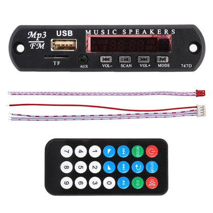 Car 12V Audio MP3 Player Decoder Board FM Radio TF USB 3.5 mm AUX, without Bluetooth and Recording, without Bluetooth and Recording