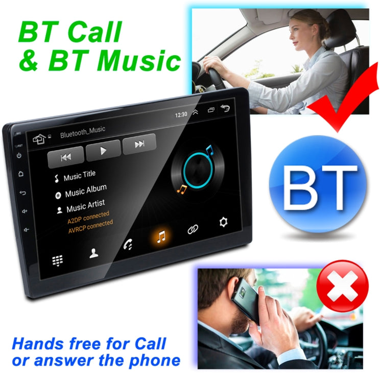 HD 9 inch Universal Car Android 8.1 Radio Receiver MP5 Player, Support FM & Bluetooth & TF Card & GPS, 9090