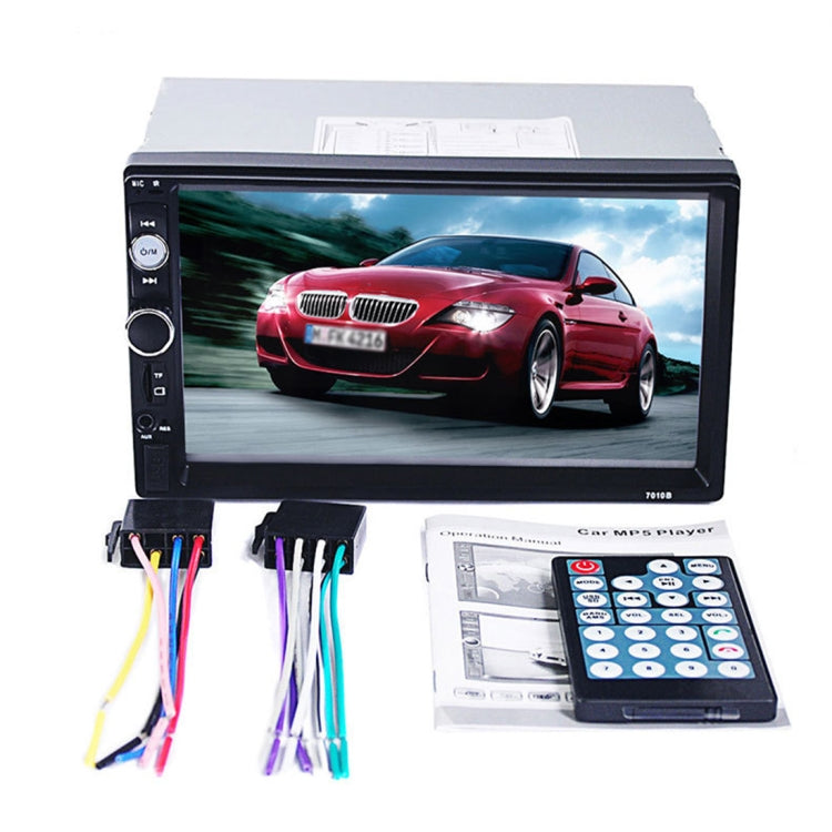 7010B HD 2 Din 7 inch Car Bluetooth Radio Receiver MP5 Player, Support FM & USB & TF Card, 7010B