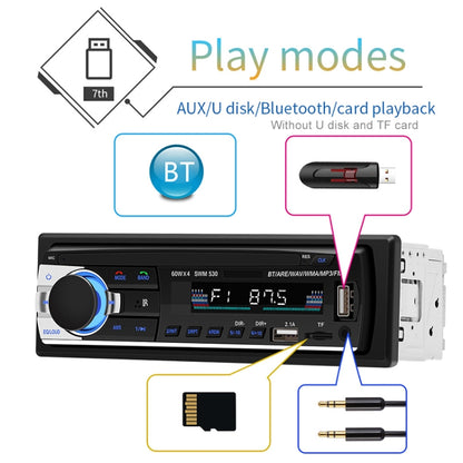 SWM-530 12V Universal Car Dual USB Charger Radio Receiver MP3 Player, Support FM & Bluetooth with Remote Control, SWM-530