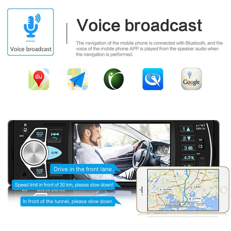 SWM-4022D HD 4.1 inch 12V Universal Car Radio Receiver MP5 Player, Support FM & Bluetooth & TF Card with Remote Control, SWM-4022D