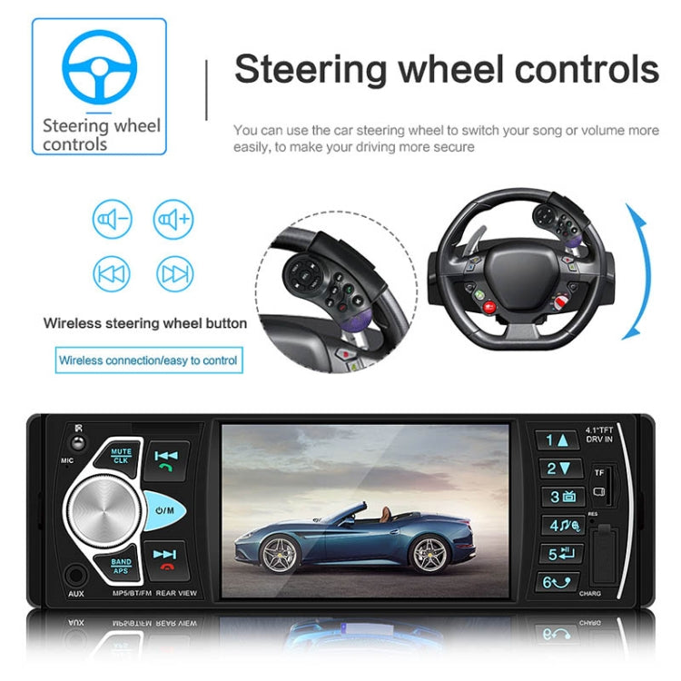 SWM-4022D HD 4.1 inch 12V Universal Car Radio Receiver MP5 Player, Support FM & Bluetooth & TF Card with Remote Control, SWM-4022D