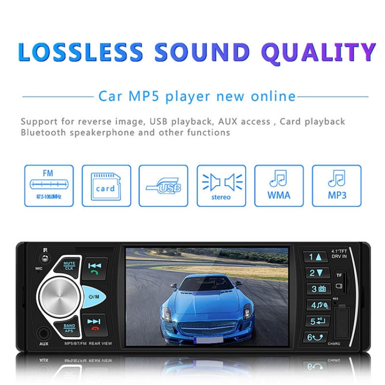 SWM-4022D HD 4.1 inch 12V Universal Car Radio Receiver MP5 Player, Support FM & Bluetooth & TF Card with Remote Control, SWM-4022D