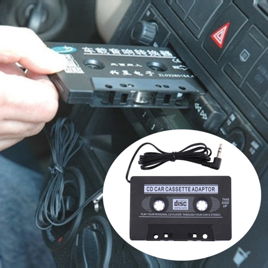 3.5mm Jack Plug CD Car Cassette Stereo Adapter Tape Converter AUX Cable CD Player for iPod / MP3 / MP 4, 3.5mm Jack