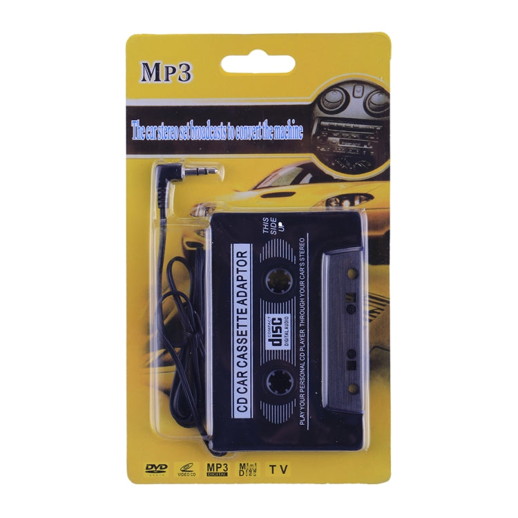 3.5mm Jack Plug CD Car Cassette Stereo Adapter Tape Converter AUX Cable CD Player for iPod / MP3 / MP 4, 3.5mm Jack