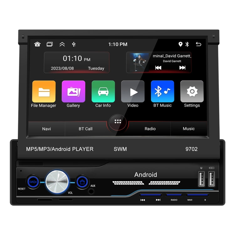 SWM 9702 Car HD 7 inch Android Radio Receiver MP5 Player, Support FM & Bluetooth & GPS & WiFi, SWM - 9702