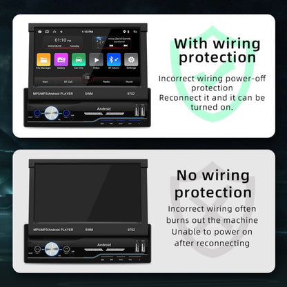 SWM 9702 Car HD 7 inch Android Radio Receiver MP5 Player, Support FM & Bluetooth & GPS & WiFi, SWM - 9702