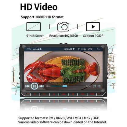 9093 Car HD 9 inch Radio Receiver MP5 Player for Volkswagen, Support FM & Bluetooth & TF Card & GPS & WiFi 1GB+16GB, 9 inch Support FM & Bluetooth & TF Card & GPS & WiFi