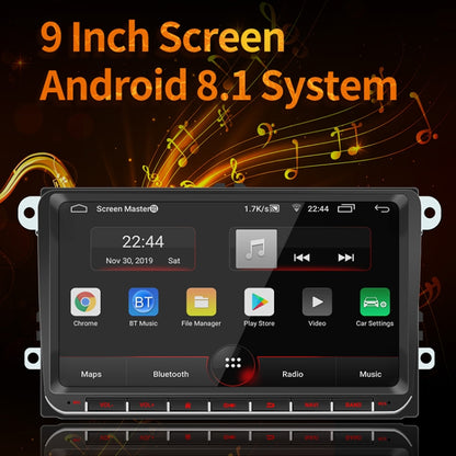 9093 Car HD 9 inch Radio Receiver MP5 Player for Volkswagen, Support FM & Bluetooth & TF Card & GPS & WiFi 1GB+16GB, 9 inch Support FM & Bluetooth & TF Card & GPS & WiFi