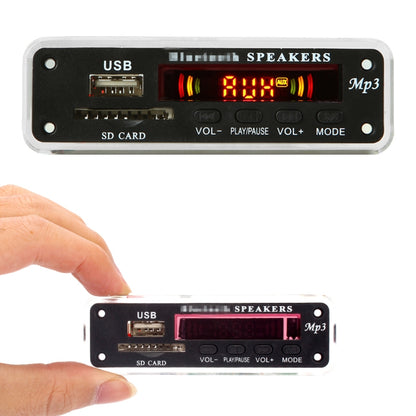 Car 5V Color Screen Audio MP3 Player Decoder Board FM Radio SD Card USB, with Bluetooth Function & Remote Control, 5V