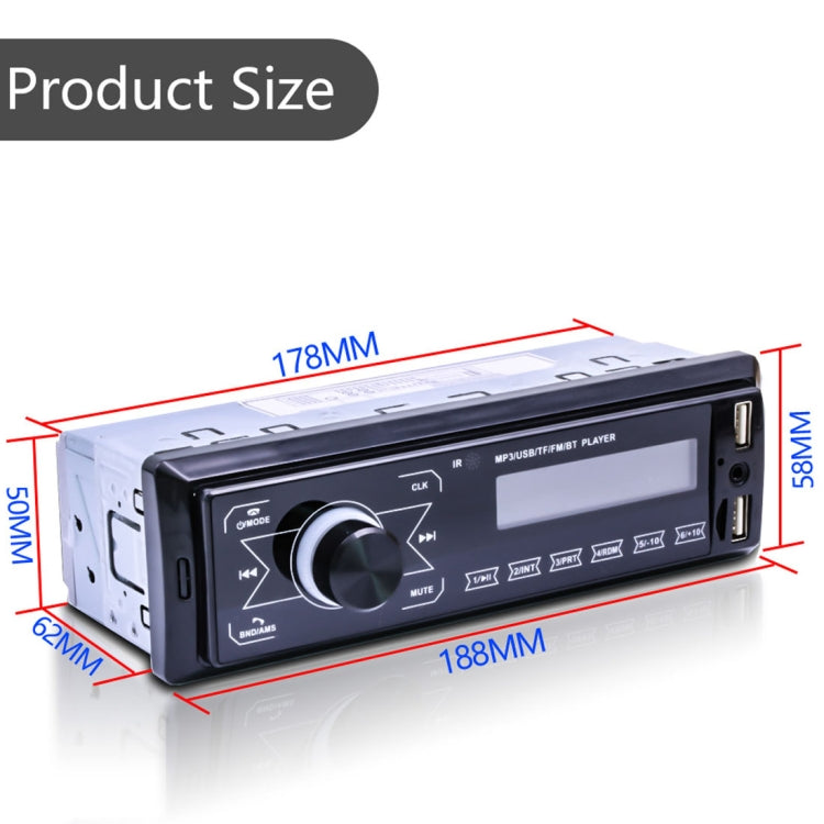 M10 12V Car Radio Receiver MP3 Player, Support Bluetooth Hand-free Calling / FM / USB / SD Card, M10