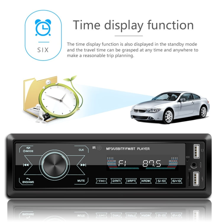 M10 12V Car Radio Receiver MP3 Player, Support Bluetooth Hand-free Calling / FM / USB / SD Card, M10