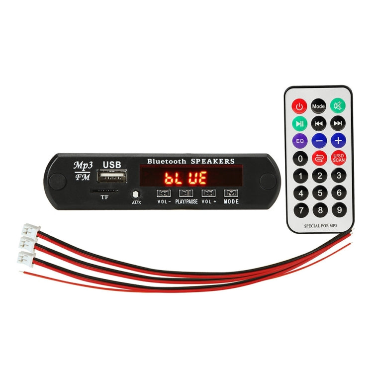 Car 12V Audio MP3 Player Decoder Board FM Radio TF Card USB AUX, with Bluetooth / Remote Control, 23