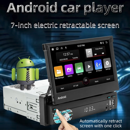 HD 7 inch Single Din Car Android Player GPS Navigation Bluetooth Touch Stereo Radio, Support Mirror Link & FM & WIFI, 9706