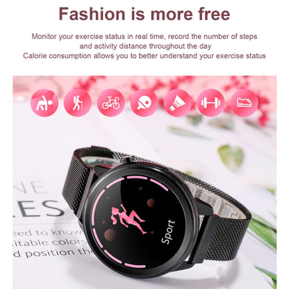 F80 1.3 inch TFT Color Screen IP68 Waterproof Women Smart Watch, Support Body Temperature Monitor / Blood Pressure Monitor / Menstrual Cycle Reminder