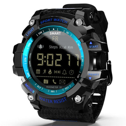 Lokmat MK16 LCD Screen 50m Waterproof Smart Watch, Support Information Reminder / Remote Camera / Walking Motion Monitor