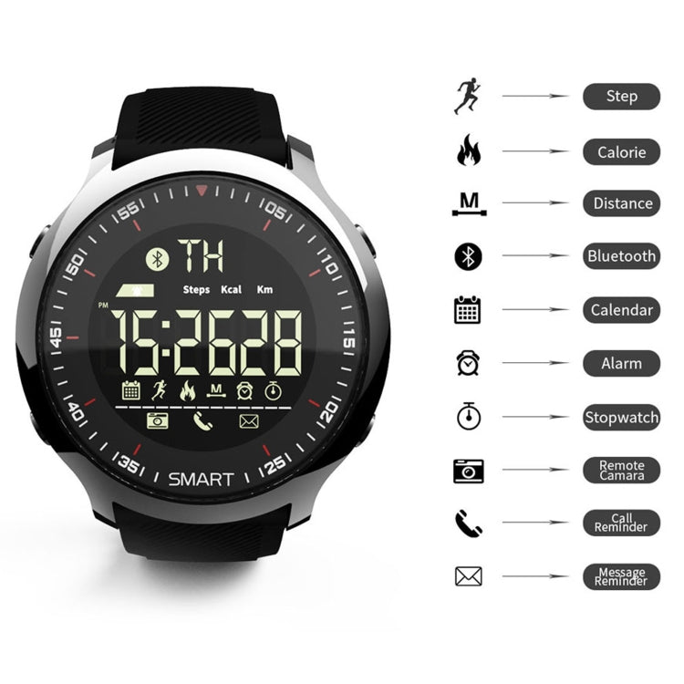 Lokmat MK18 1.1 inch Circle Screen IP68 Waterproof Smart Watch, Support Information Reminder / Remote Camera / Walking Motion Monitor