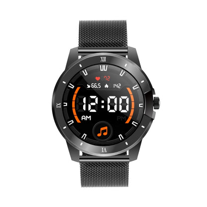 MX12 1.3 inch IPS Color Screen IP68 Waterproof Smart Watch, Support Bluetooth Call / Sleep Monitoring / Heart Rate Monitoring, Steel Strap, Silicone Strap