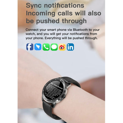 MX12 1.3 inch IPS Color Screen IP68 Waterproof Smart Watch, Support Bluetooth Call / Sleep Monitoring / Heart Rate Monitoring, Steel Strap, Silicone Strap