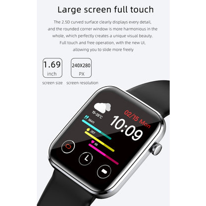 Z15 1.69 inch Touch Screen IP67 Waterproof Smart Watch, Support Blood Pressure Monitoring / Sleep Monitoring / Heart Rate Monitoring