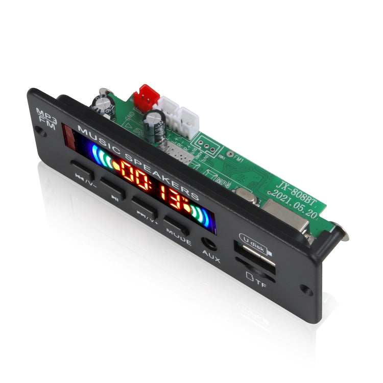 JX-808BT Car 12V Audio MP3 Player Decoder Board FM Radio USB, with Bluetooth / Remote Control / Recording, JX-808BT