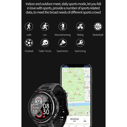 Q70C 1.28 inch TFT Touch Screen Bluetooth 5.0 IP67 Waterproof Smart Watch, Support Sleep Monitoring/Heart Rate Monitoring/Call Reminder/Multi-sports Mode