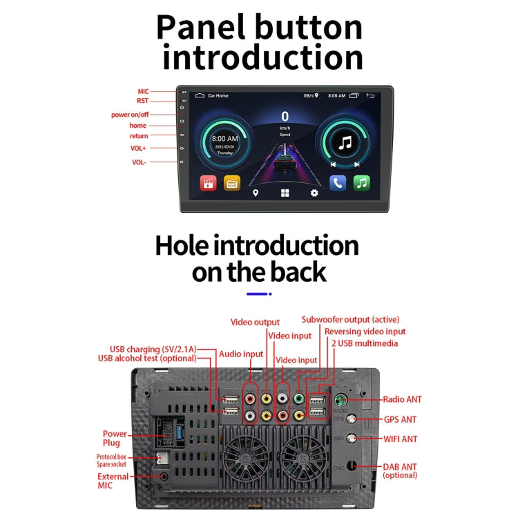 S-9090 9 inch HD Screen Car Android Player GPS Navigation Bluetooth Touch Radio, Support Mirror Link & FM & WIFI & Steering Wheel Control, Standard Version, Standard Version+Positioning Find Car, Standard Version+Carplay, Standard Version+Alcohol Test