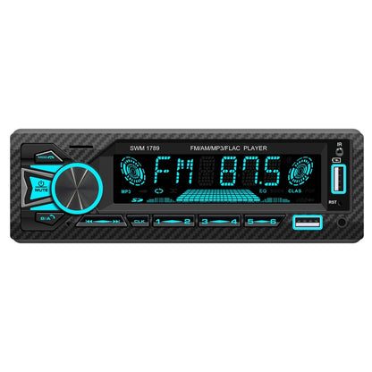 SWM-1789 Car Radio Receiver Bluetooth 5.1 MP3 Player with Remote Control, SWM-1789