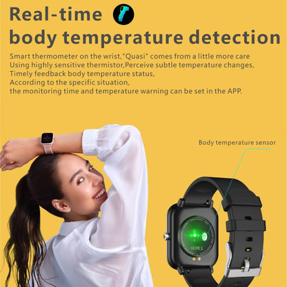 Q9 Pro 1.7 inch TFT HD Screen Smart Watch, Support Body Temperature Monitoring/Heart Rate Monitoring