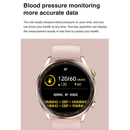 AK32 1.36 inch IPS Touch Screen Smart Watch, Support Bluetooth Calling/Blood Oxygen Monitoring,Style: Steel Watch Band, Steel Watch Band(Black), Steel Watch Band(Gold), Steel Watch Band(Silver)