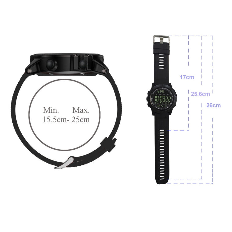 PR1-2 1.24 inch IP68 Waterproof Sport Smart Watch, Support Bluetooth / Sleep Monitor / Call Reminder