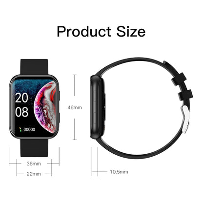 GX08 1.69 Inch Square Screen Smart Watch Supports Heart Rate Detection, Blood Pressure Detection, Blood Oxygen Detection