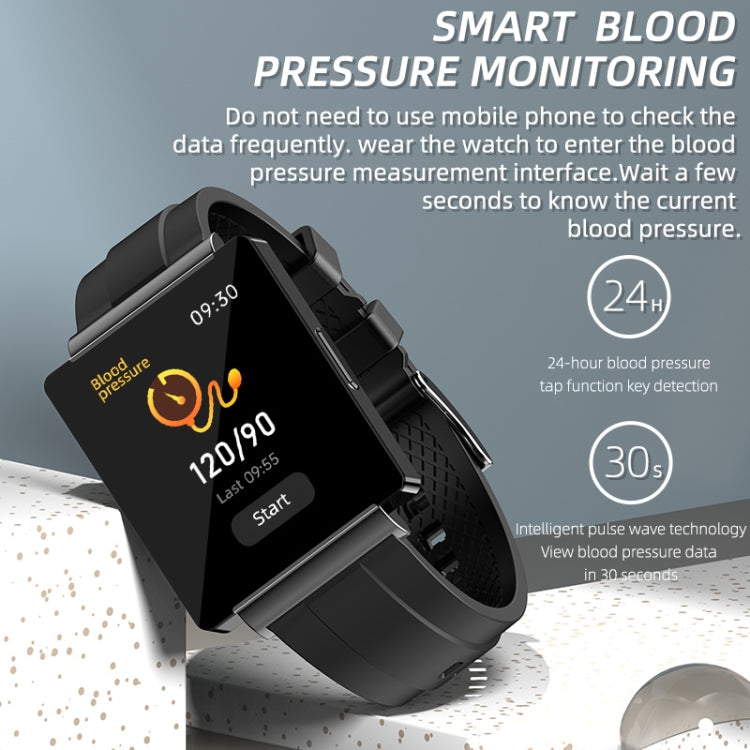 KS01 1.85 Inch Smart Watch Supports Blood Glucose Detection, Blood Pressure Detection, Blood Oxygen Detection, KS01