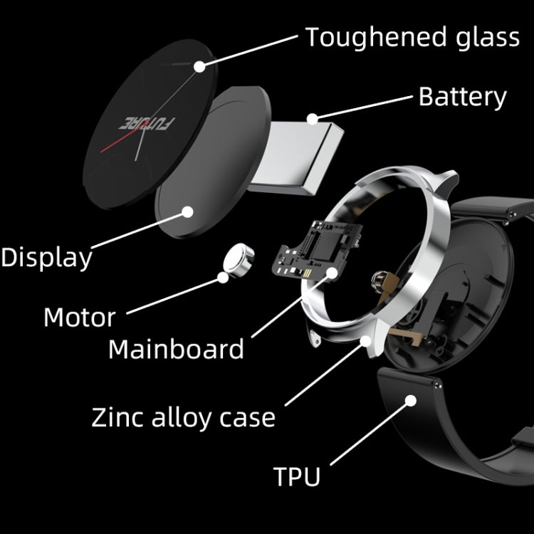 KS02 1.32 Inch Smart Watch Supports Blood Glucose Detection, Blood Pressure Detection, Blood Oxygen Detection, KS02