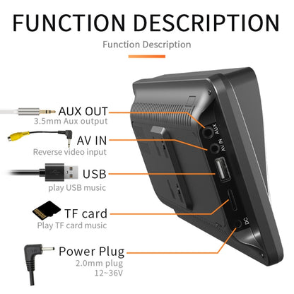 B5300 7 inch Wireless CarPlay Car Bluetooth MP5 Player, Support Mobile Phone Interconnection, B5300