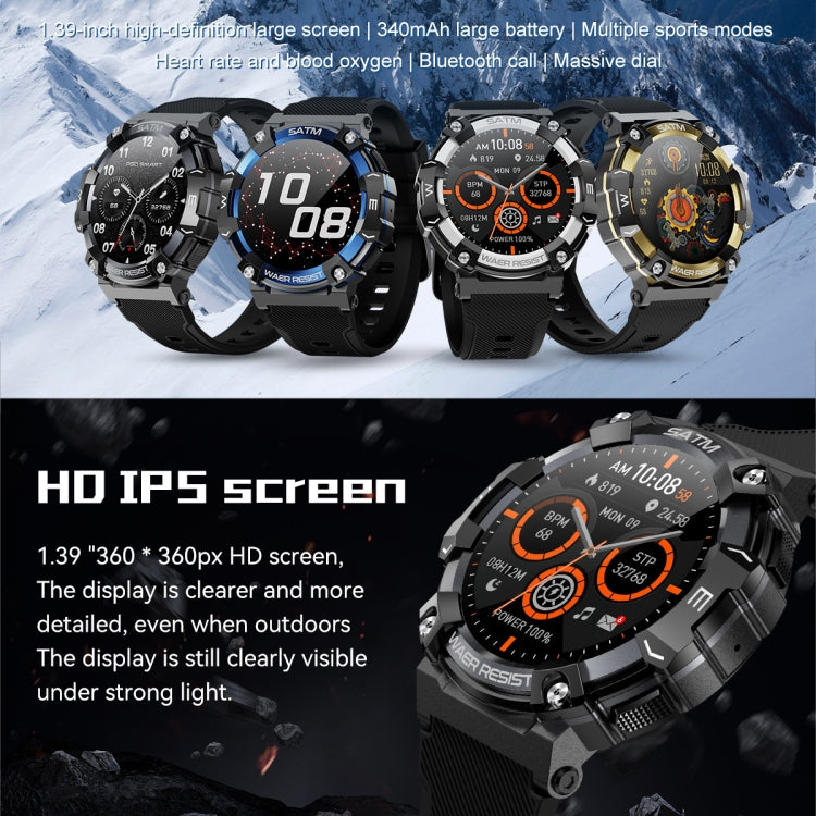 PG666 1.39 inch TFT Screen Bluetooth Call Smart Watch, Support Heart Rate / Blood Pressure Monitoring