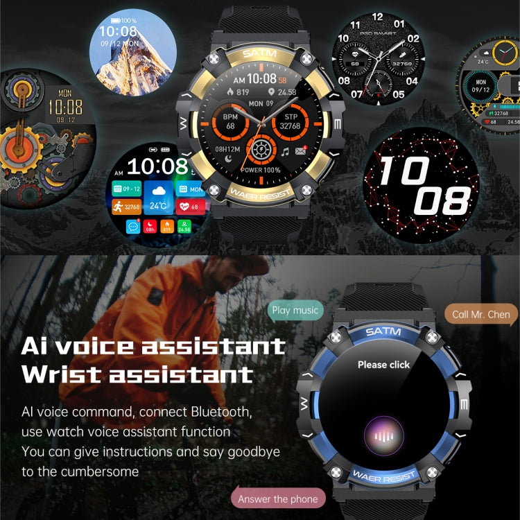 PG666 1.39 inch TFT Screen Bluetooth Call Smart Watch, Support Heart Rate / Blood Pressure Monitoring