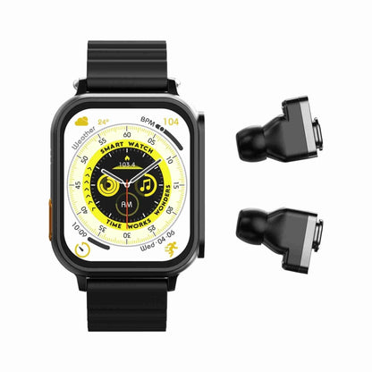 N22 2 in 1 1.96 inch HD Display Sport Bluetooth Call Earphone Smart Watch