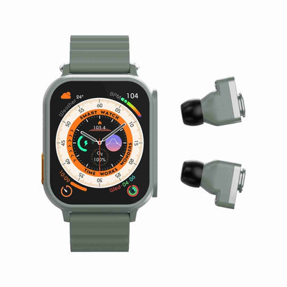 N22 2 in 1 1.96 inch HD Display Sport Bluetooth Call Earphone Smart Watch