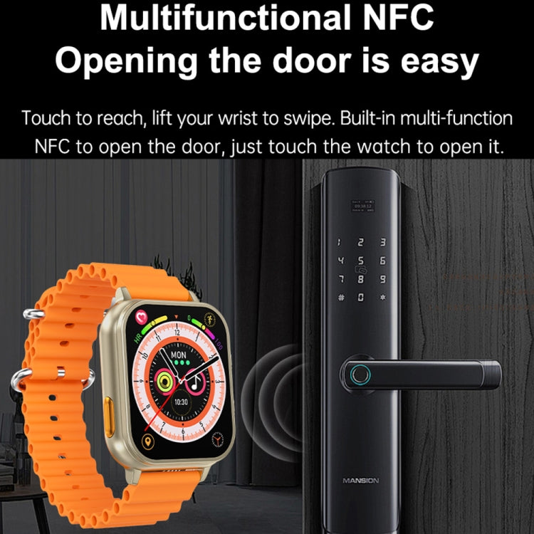 N22 2 in 1 1.96 inch HD Display Sport Bluetooth Call Earphone Smart Watch