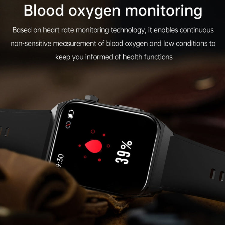 E530 1.91 inch IP68 Waterproof Silicone Band Smart Watch Supports ECG / Non-invasive Blood Sugar