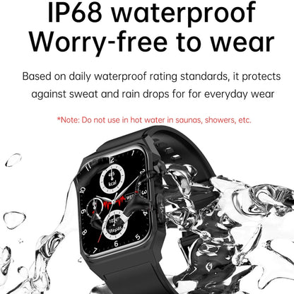 E530 1.91 inch IP68 Waterproof Leather Band Smart Watch Supports ECG / Non-invasive Blood Sugar, Leather Band (Black), Leather Band (Brown)